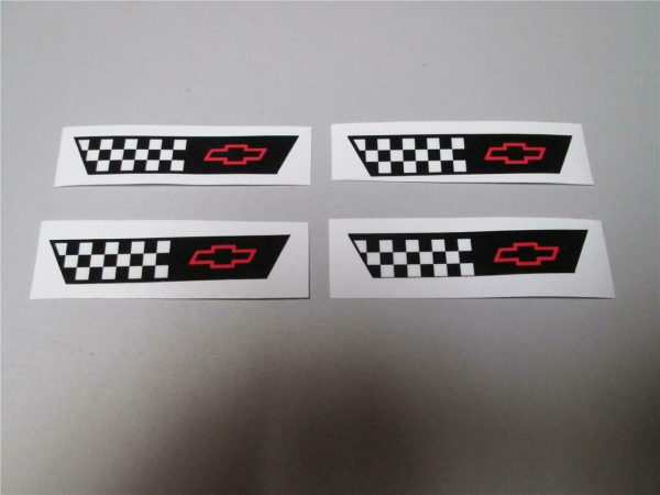 C4 Corvette Style Wheel Center Cap Emblem Decal Set Of 4 Laminated Decals D2