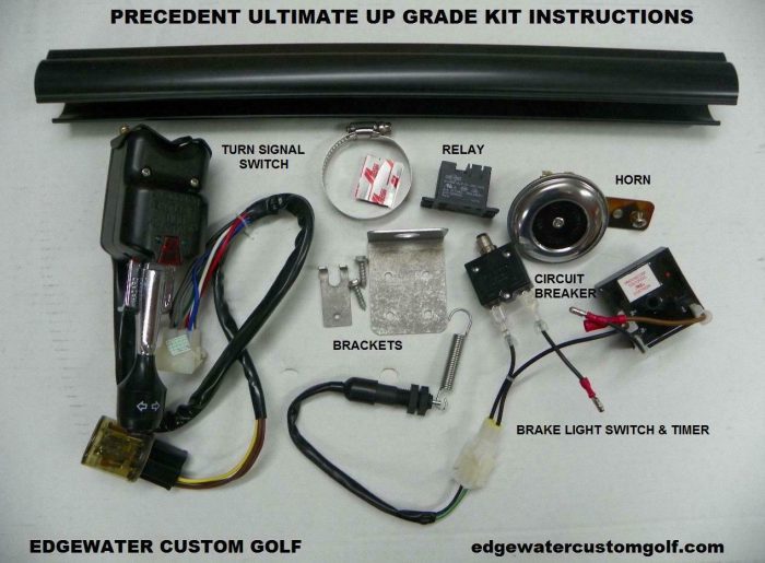 A Quality Parts Co. CLUB CAR Precedent GAS GOLF CART LIGHT UPGRADE