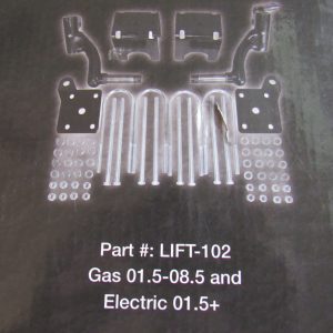 EZGO TXT 6″ Drop Spindle Lift Kit Gas 01.5–08.5 Elect. 01.5+ #LIFT102