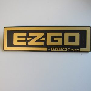 Gold Front Name Plate/Emblem EZGO TXT 96-2013 Includes Hardware #Bp0019