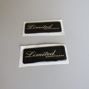 Limited Edition Domed Emblems Black & Silver # LE2