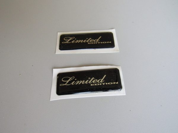 Limited Edition Domed Emblems Black & Silver # LE2